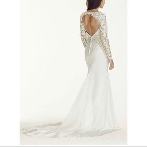 Galina Signature long sleeve lace wedding gown